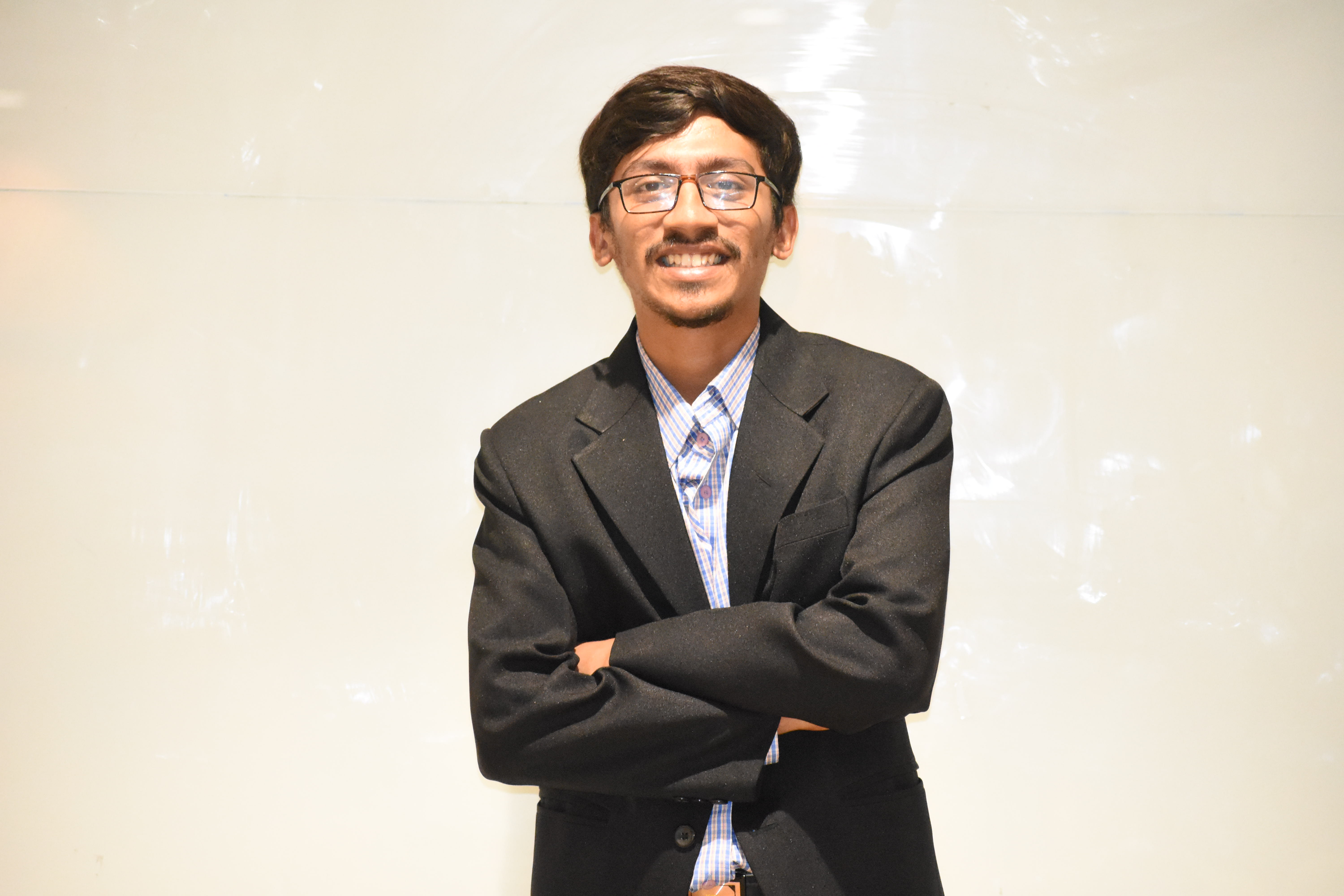 Keval Nagariya smiling with confidence